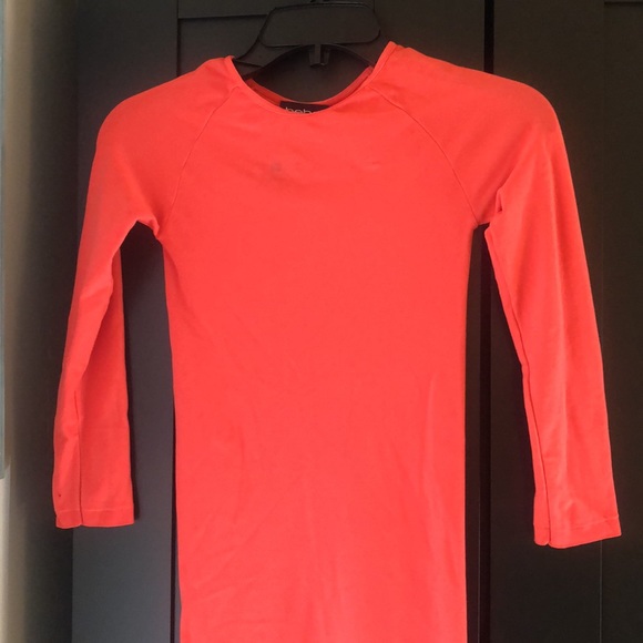🎉 2X HP!! NWT!! Bebe long sleeve raglan bodycon dress size small - Picture 3 of 14
